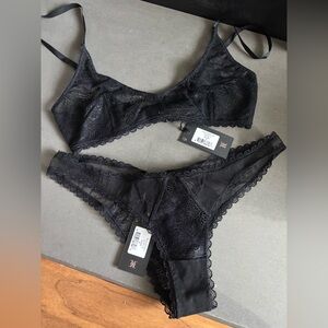 Kiki de Montparnasse Black Lace Intimates Set